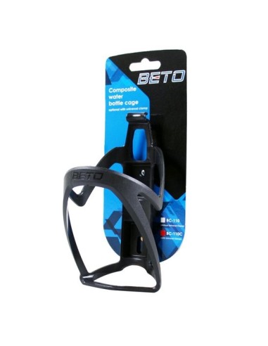 BETO COMPOSITE WATER BOTTLE CAGE ZWART MET UNIVERSELE KLEM