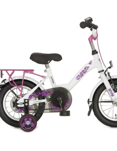 realiteit Psychiatrie Verdeel ALPINA KINDERFIETS GIRLPOWER 12 WHITE