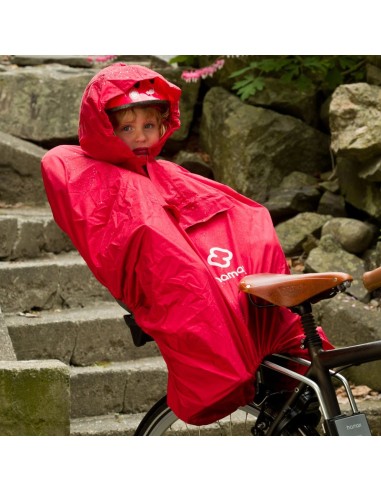 Jeugd verschijnen klep HAMAX RAIN PONCHO KINDER ROOD