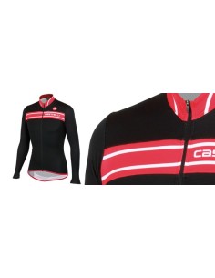 CASTELLI PROLOGO 3 LONG SLEEVES ZWART/ROOD CASTELLI PROLOGO 3 LONG SLEEVES ZWART/ROOD