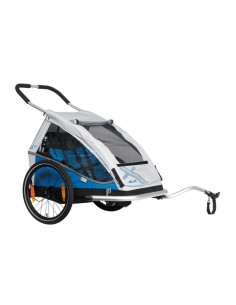XLC KINDERKAR DUO 2 KIDS MADE BY CROOZER BLAUW/ZILVER XLC KINDERKAR DUO 2 KIDS MADE BY CROOZER BLAUW/ZILVER