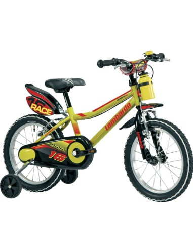 LOMBARDO BRERA KINDERFIETS 16 GEEL/ZWART