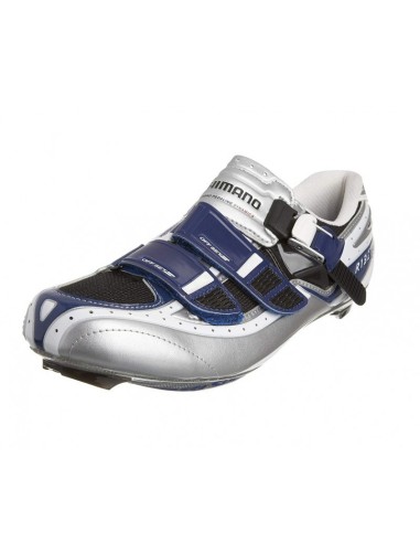 SHIMANO R132B RACESCHOEN ZILVER/BLAUW