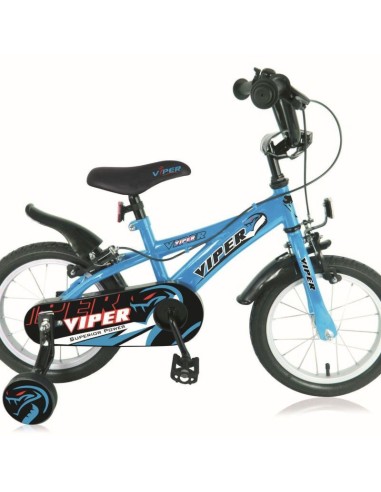 VIPER KINDERFIETS 12 INCH BLAUW 2 REMMEN