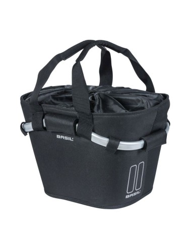 BASIL CARRY ALL FRONT BASKET KF ZWART