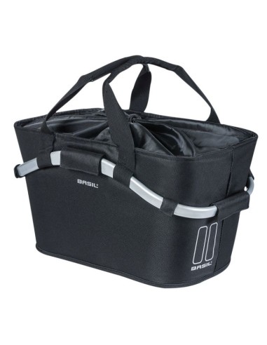 BASIL CARRY ALL REAR BASKET BLACK MET MIK-SYSTEEM