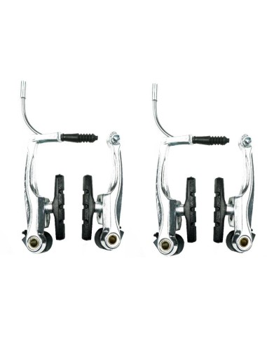 AX.BIKE SET V-BRAKES ALUMINIUM ZILVER