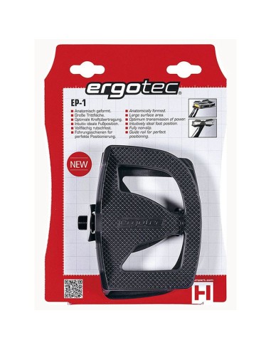 ERGOTEC PEDALEN EP1 PVC ANTI-SLIP ZWART