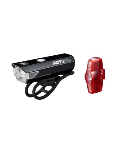 CATEYE LAMPSET AMPP200 + VIZ100 USB-OPLAADBAAR
