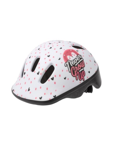 POLISPORT KINDERHELM HOGGY MATWIT/ROZE 44-48CM