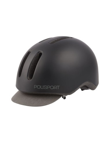 POLISPORT HELM COMMUTER MATZWART/GRIJS