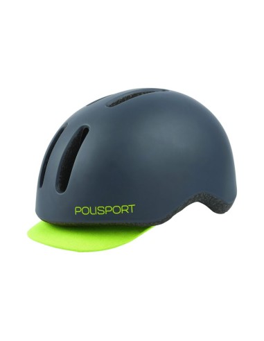 POLISPORT HELM COMMUTER MATGRIJS/FLUO