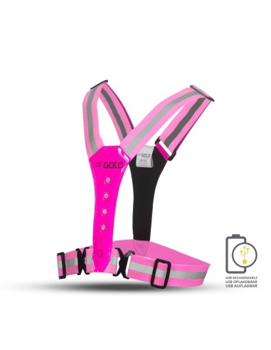 GATO SAFER SPORT LED VEST USB-OPLAADBAAR PINK