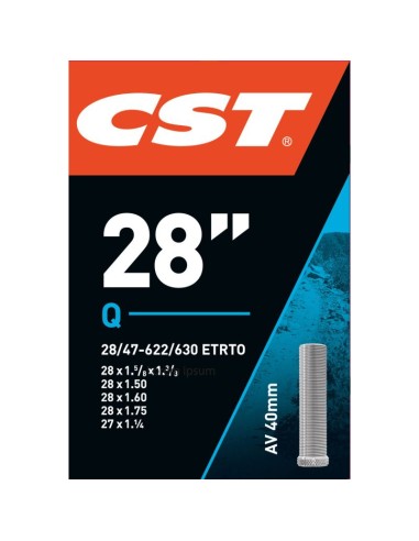 CST BINNENBAND 28 INCH 700x28/47 AUTOVENTIEL 40MM