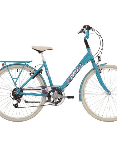 BIKE FUN FLOWER FUN GIRLS ALU 24 TURQUOISE 6SP