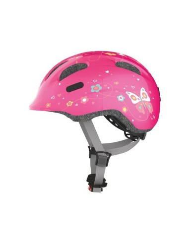 ABUS HELM KINDER SMILEY 3.0 PINK BUTTERFLY