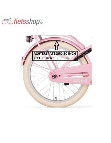 SUPERSUPER ACHTERSPATBORD COOPER 20 ROZE