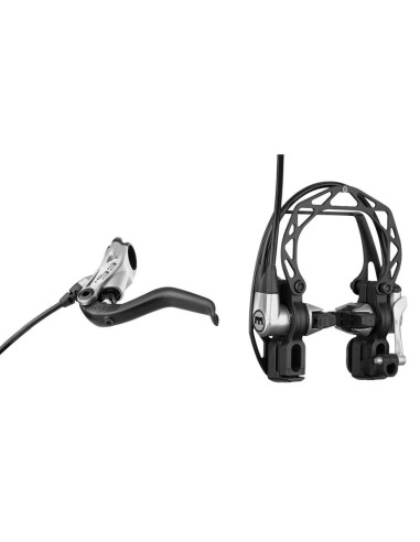 MAGURA REMSET VOOR /ACHTER HS33 ZILVER
