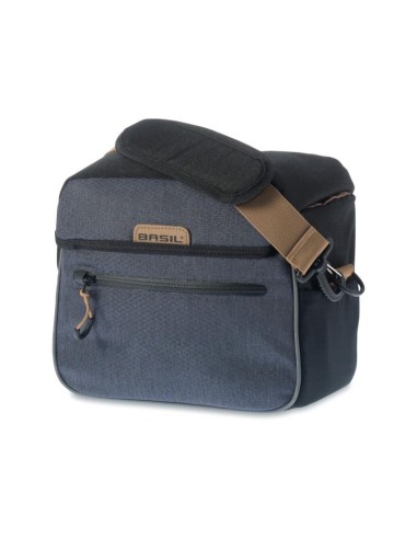 BASIL MILES HANDLEBAR BAG BLACK SLATE