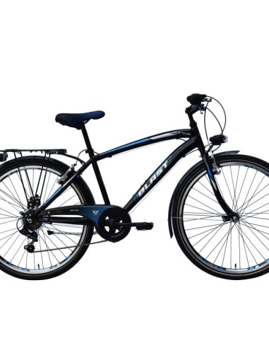 BLAST 24 INCH 6 SPEED ZWART/BLAUW