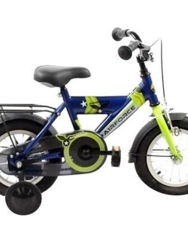 BIKE FUN KINDERFIETS AIRFORCE 12 BLAUW/GROEN