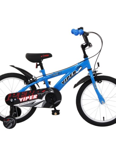 VIPER KINDERFIETS 16 INCH BLAUW 2 REMMEN