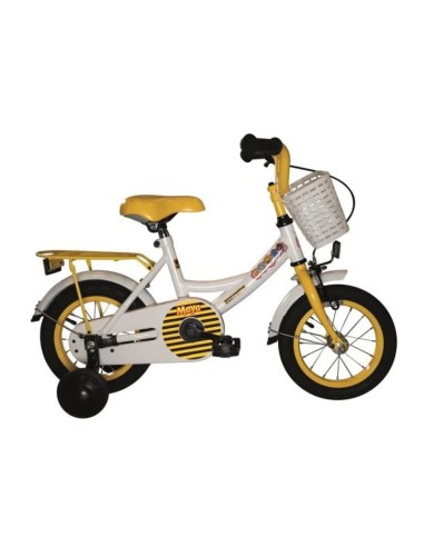 BIKE FUN STUDIO 100 MAYA 12 INCH WHITE/YELLOW