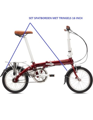 BICKERTON SET SPATBORDEN 16 INCH ZWART + TRINGELS