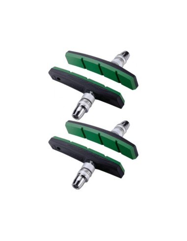 BBB REMBLOKKEN (4) V-BRAKE ESTOP GROEN E-BIKE