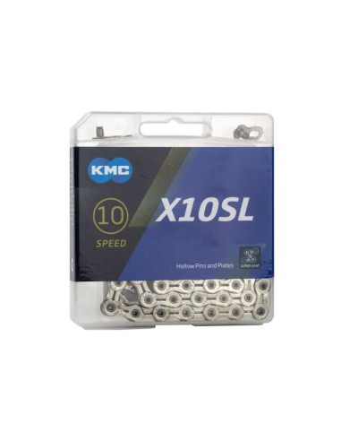 KMC KETTING X10SL SUPERLIGHT ZILVER 114 LINKS