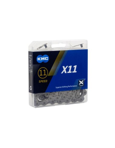 KMC KETTING X11 GRIJS 118 LINKS
