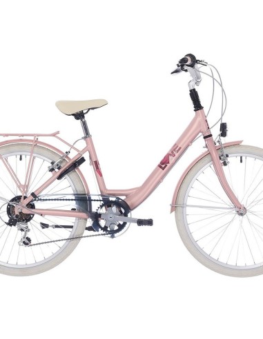 BIKEFUN LOVE GIRL ALUMINIUM PINK METAL 20-26 INCH