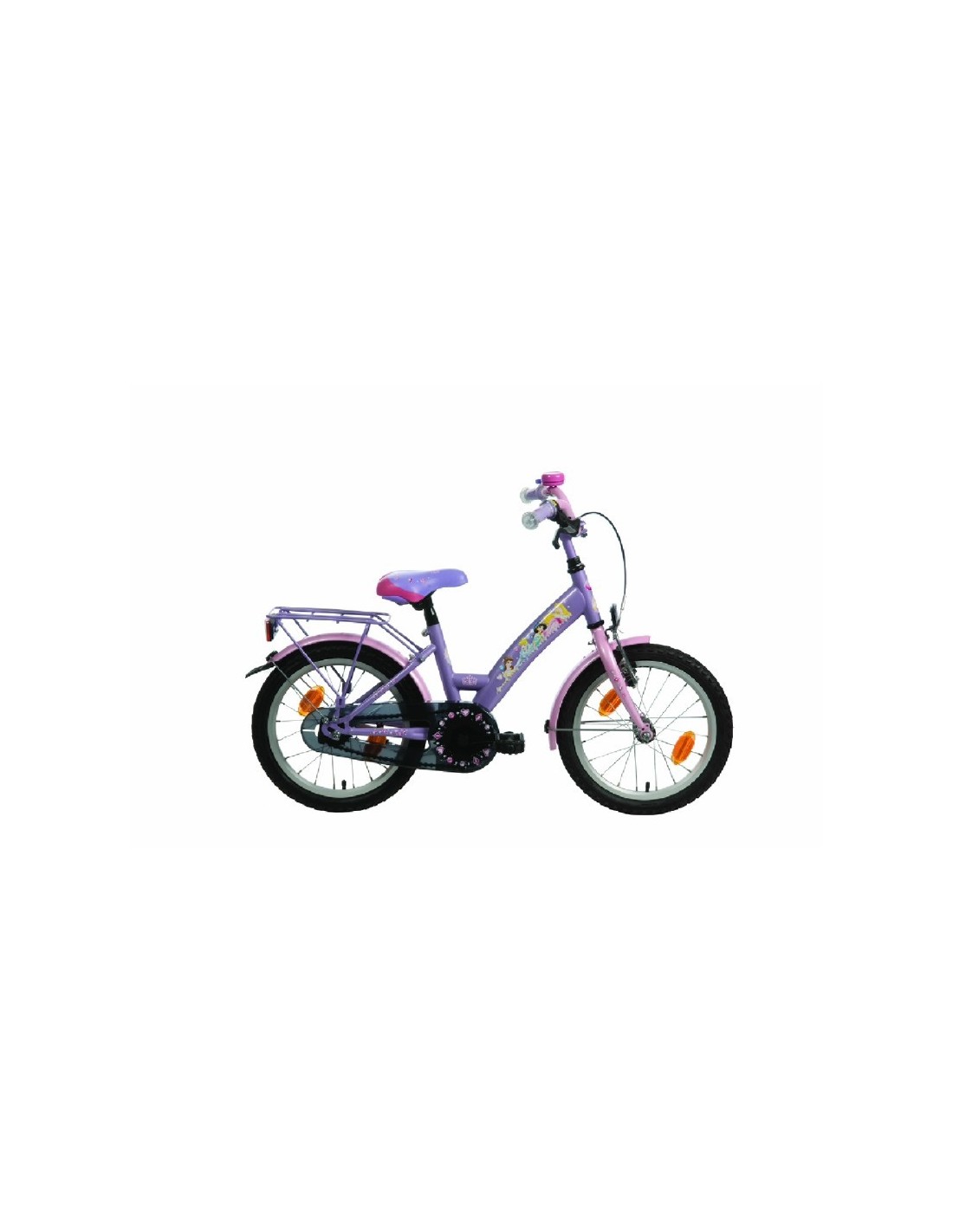 BIKE FUN KINDERFIETS 12 LILA/ ROZE/PAARS