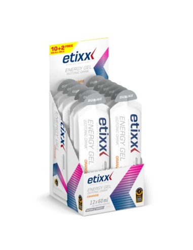 ETIXX ISOTONIC DRINK ENERGY GEL ORANGE 12x60ML