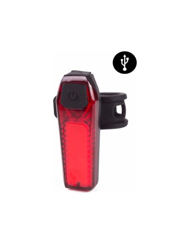 BBB ACHTERLICHT 80 LUMEN OP ZADELPEN USB-OPLAADBAAR