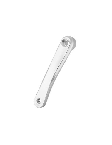 M-WAVE KRANK LINKS ALUMINIUM POLISH ZILVER 170MM