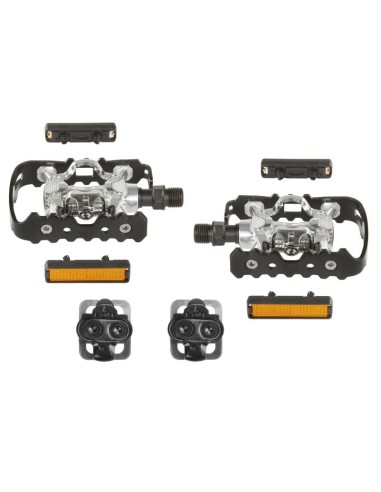 EXUSTAR SET CLICKPEDALEN E-PM818 +SCHOENPLAATJES