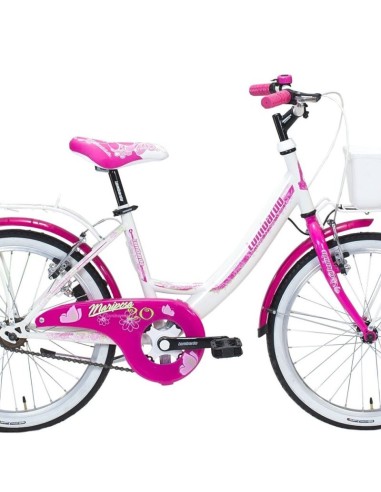 LOMBARDO MARIPOSA KINDERFIETS 20 VRIJWIEL WIT/ROZE