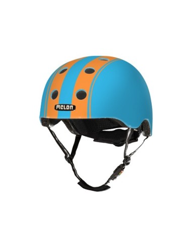 MELON HELM DOUBLE ORANGE BLUE MATT