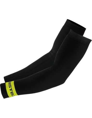 CASTELLI THERMOFLEX ARMWARMER ZWART/GEEL