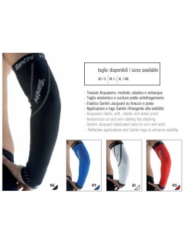 SANTINI ARMSTUKKEN AQUA ZERO ZWART