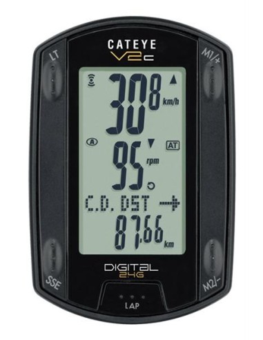 CATEYE FIETSCOMPUTER TR200DW V2C ZWART