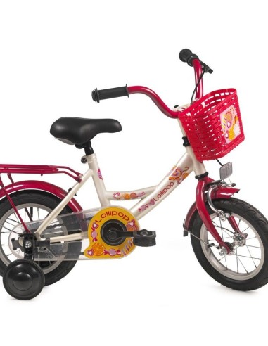 BIKE FUN KINDERFIETS LOLLIPOP 12 CREAM/RED