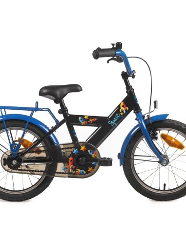 BIKE FUN KINDERFIETS SPACE 12 ZILVER/ROOD