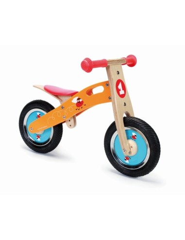 SCRATCH BALANCE BIKE RACENDE VLIEGEN ORANJE